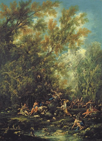 Christ Attended by the Angels, c.1725-30 by Alessandro Magnasco